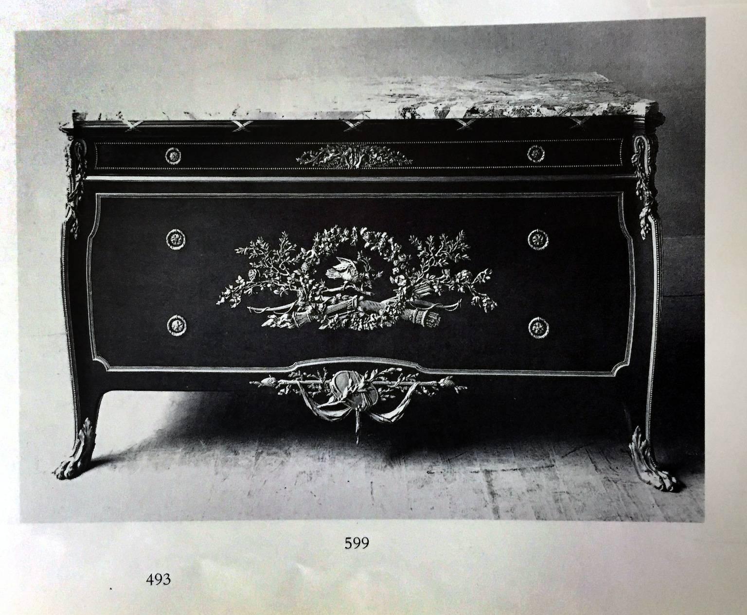 Fantastique commode montée en bronze doré de la fin du XIXe siècle par Franois Linke en vente 2