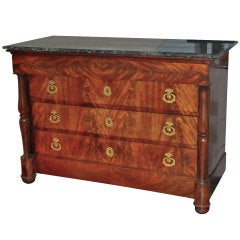 Antique French Empire Mahogany Dresser