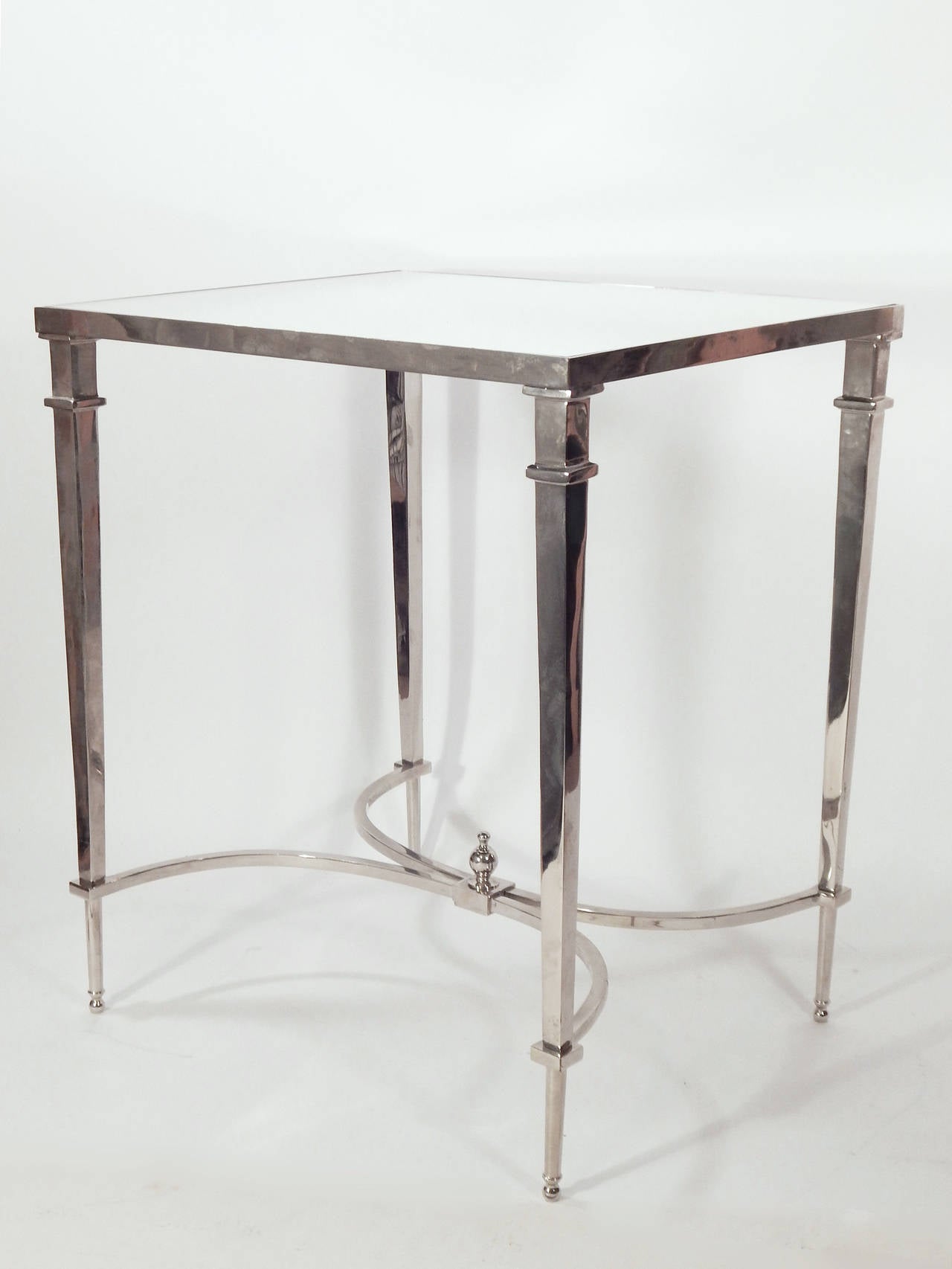 20th Century Pair of Mirrored End Tables