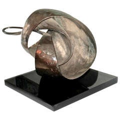Silver Plated Abstract Sculpture