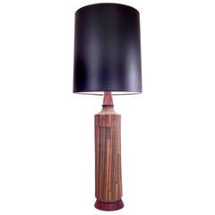 Tall Striking Aldo Londi Table Lamp
