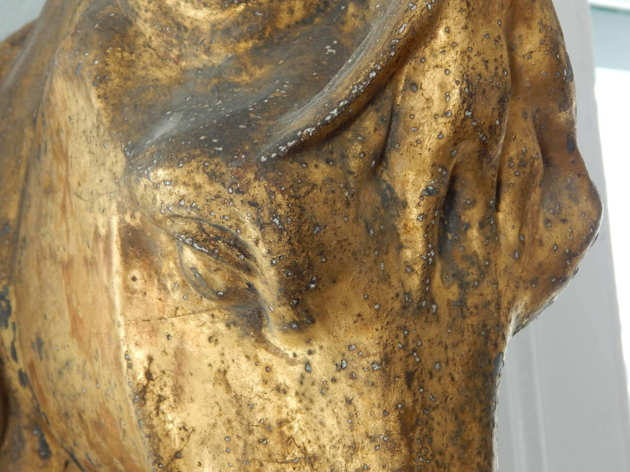 French Gilded Tole Horse Head Sculpture 3