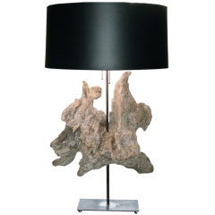 Dramatic Driftwood Sculpture Lamp