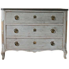 Grey Gustavian Chest of Drawers