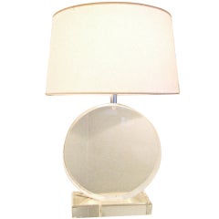 Lucite Lamp in the Style of Karl Springer