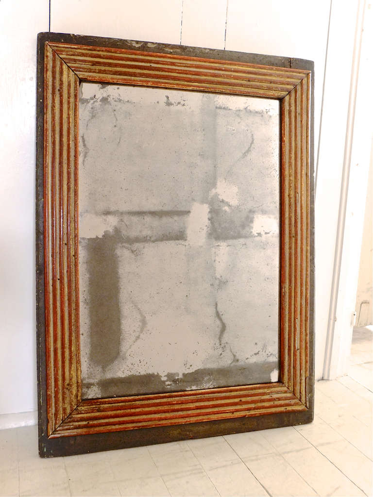 French mirror with original glass