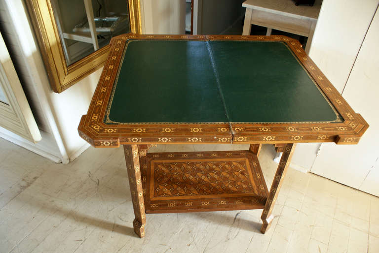 Syrian Inlaid Game Table/Console 3