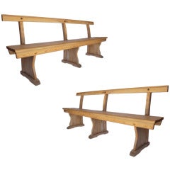Pair of Rustic Benches