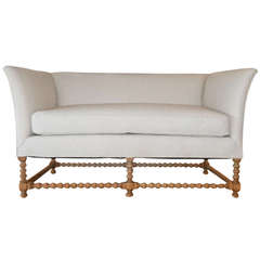 Spindle Base Settee