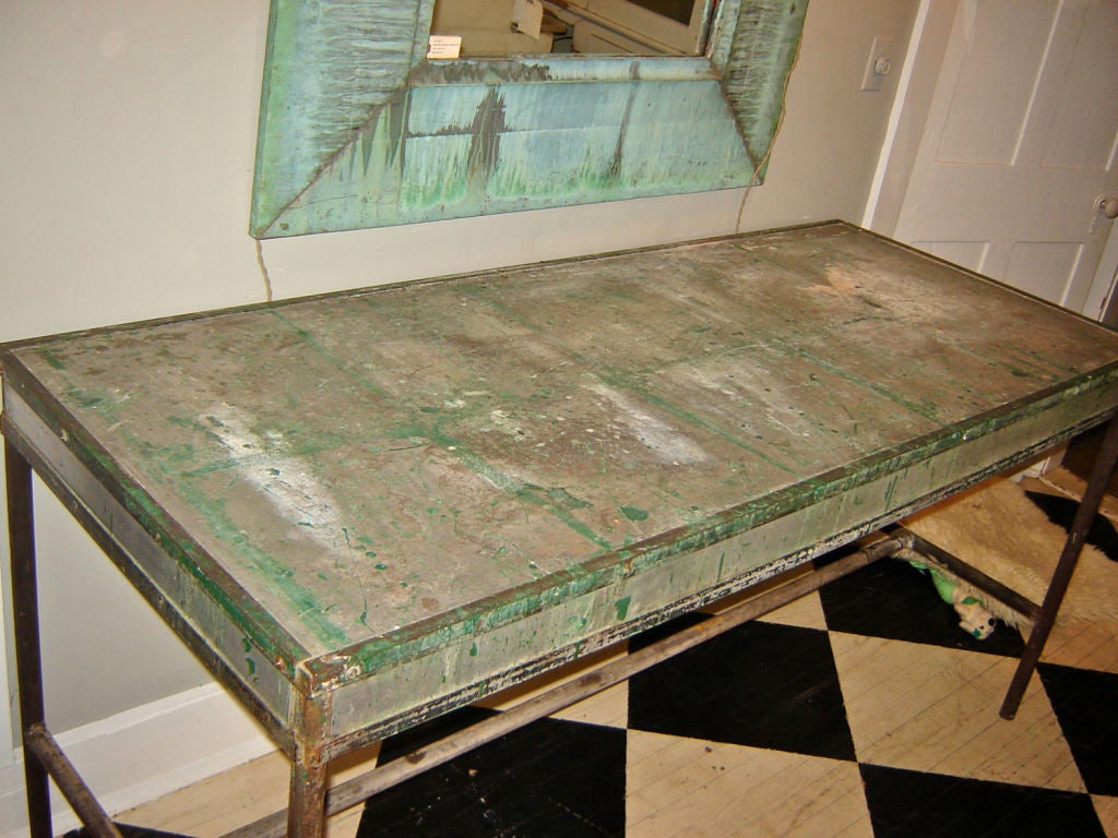 Industrial Console with Terrific Paint