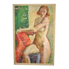 Large Oil on Canvas Nude