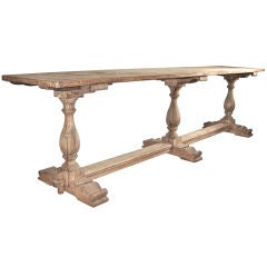 Superbly Detailed French Library Table/Console