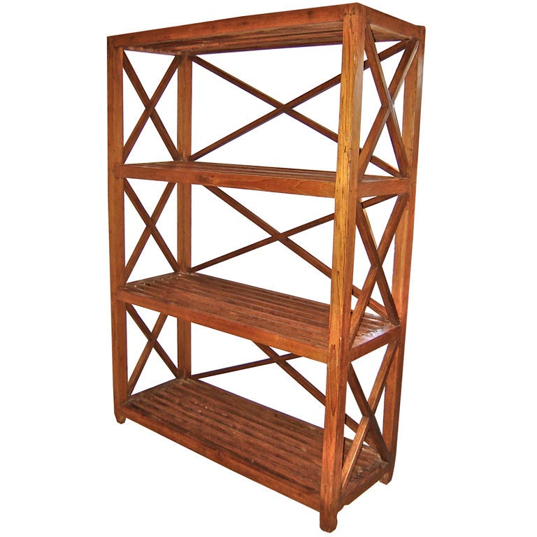Slatted Shelf Etagere at 1stDibs