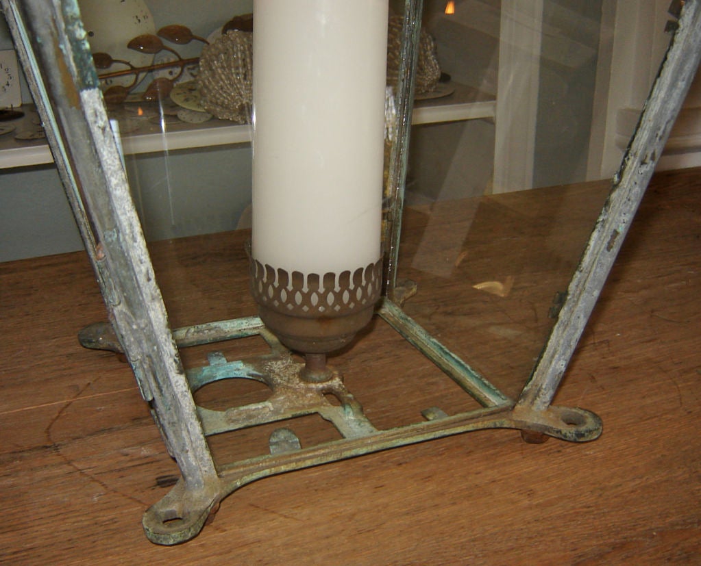 PAIR of Large Verdigris Lanterns 2