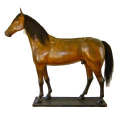 Antique Spectacular Life Size Saddlery Horse