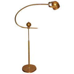 Unusual Brass Standing Lamp