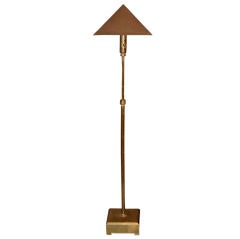 Unusual Mid Century Brass Standing lamp