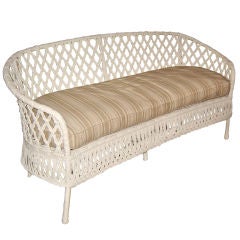 French Twisted Paper Settee French Twisted Paper Settee
