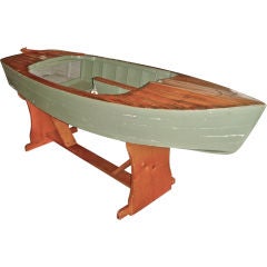 Vintage HUGE Model Sailboat