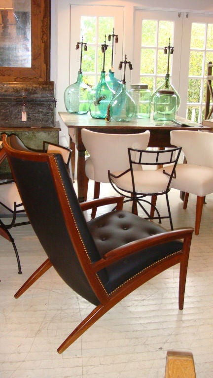 Ed Wormley Teak and Leather Chair 2