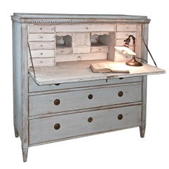 Painted Swedish Drop-Front Desk