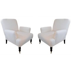 PAIR of Napoleon III Turkish Chairs