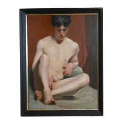 Academy Painting of Male Nude