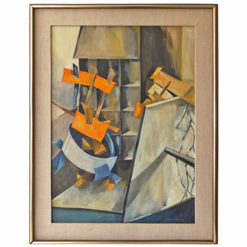 Mid-Century Abstract Painting For Sale
