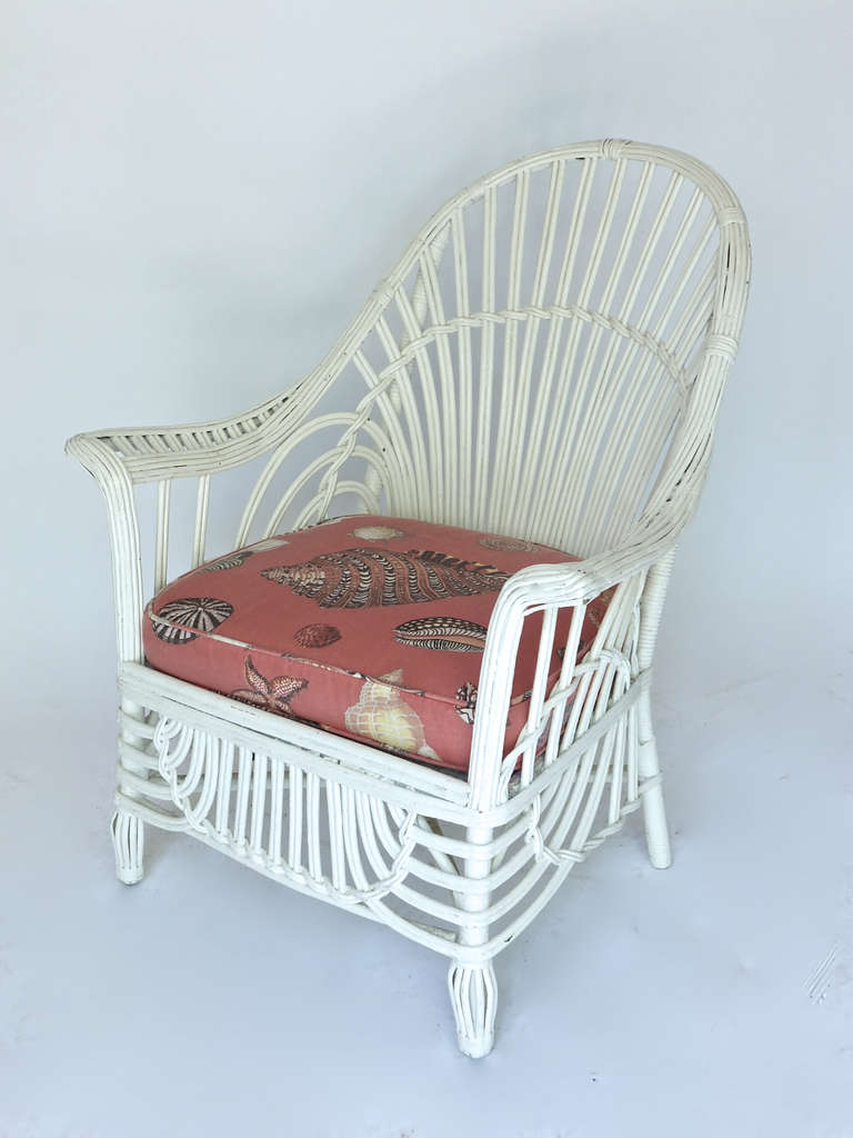 Curvilinearl Three-Piece Stick Wicker Set