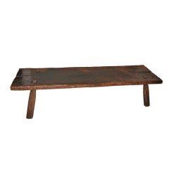 Antique Single Plank Bench or Coffee Table