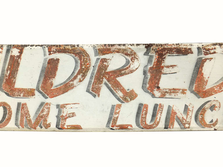 Wonderful Large Hand Painted Sign In Fair Condition In Bridgehampton, NY