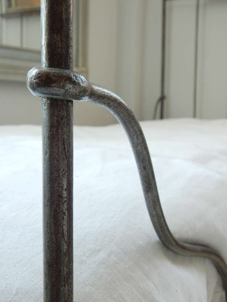 French Iron Canopy Bed In Excellent Condition In Bridgehampton, NY