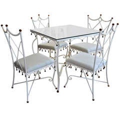 Whimsical and Rare Italian Patio Set