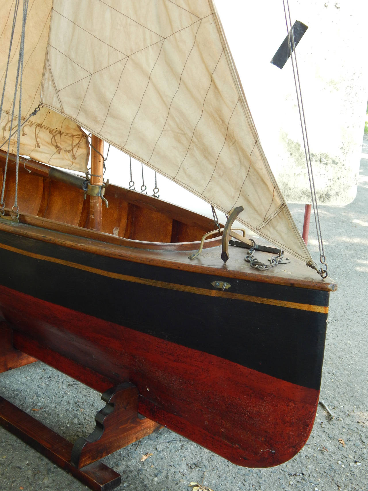 20th Century Enormous Model Boat  For Sale