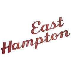 "East Hampton" Pizzeria Sign