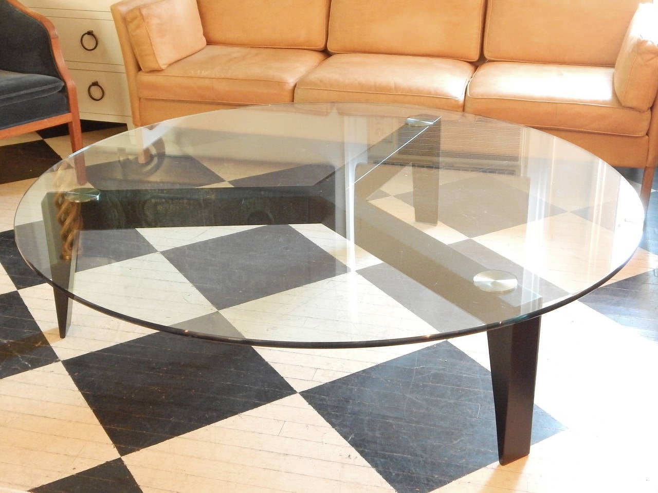 Large Architectural Coffee Table In Good Condition For Sale In Bridgehampton, NY