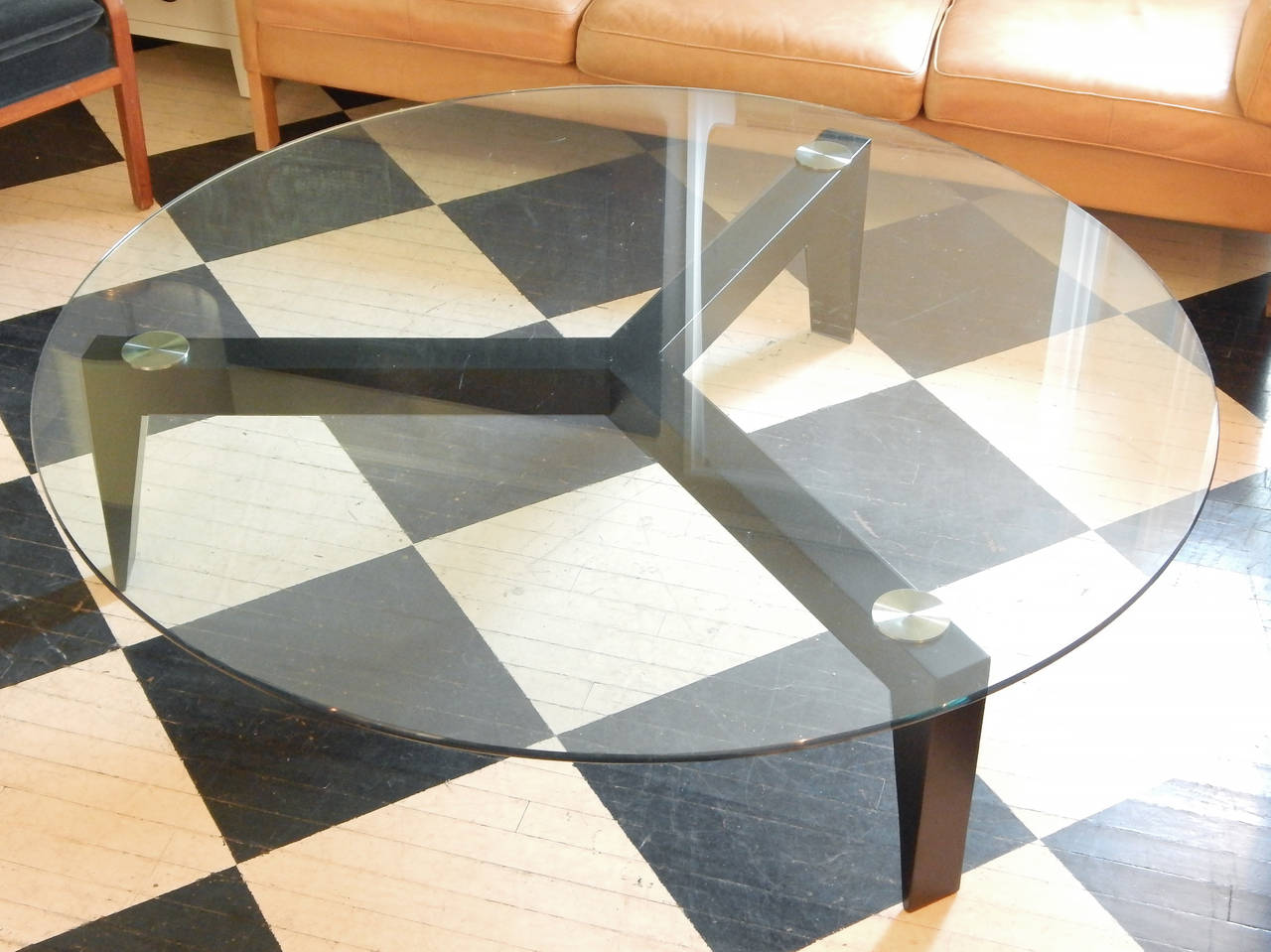 American Large Architectural Coffee Table For Sale