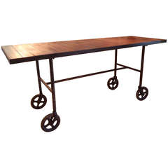 Work Table on Wheels
