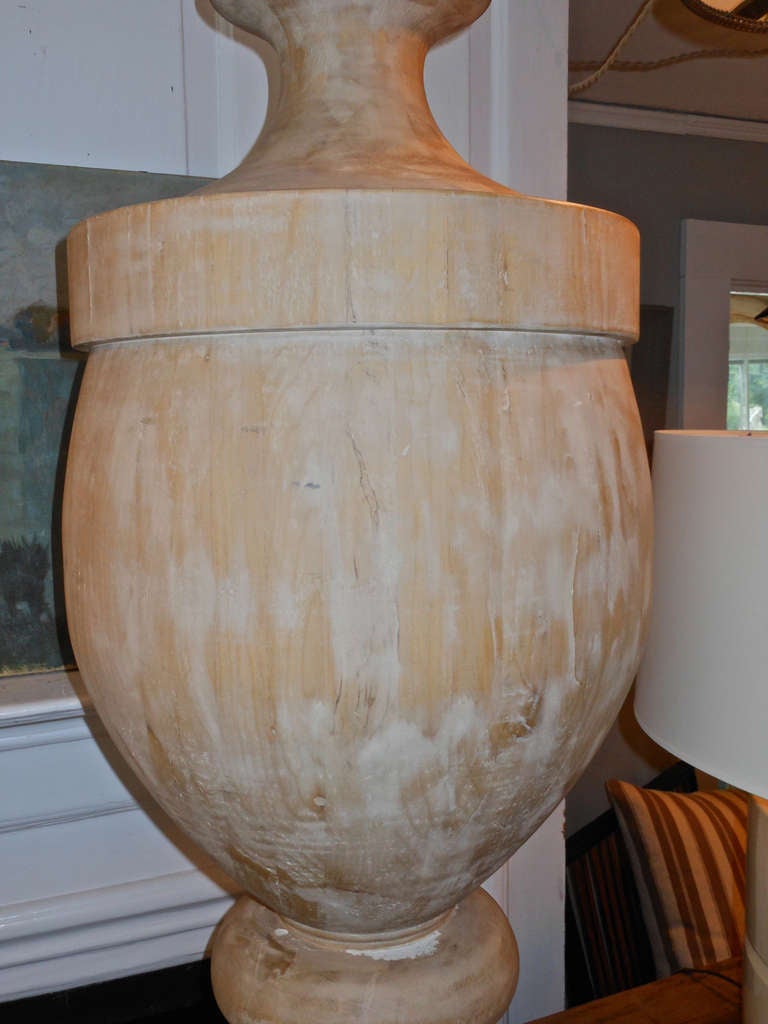 Huge Decorative Wooden Finial For Sale at 1stDibs