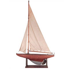 Elegant Tall Model Sailboat