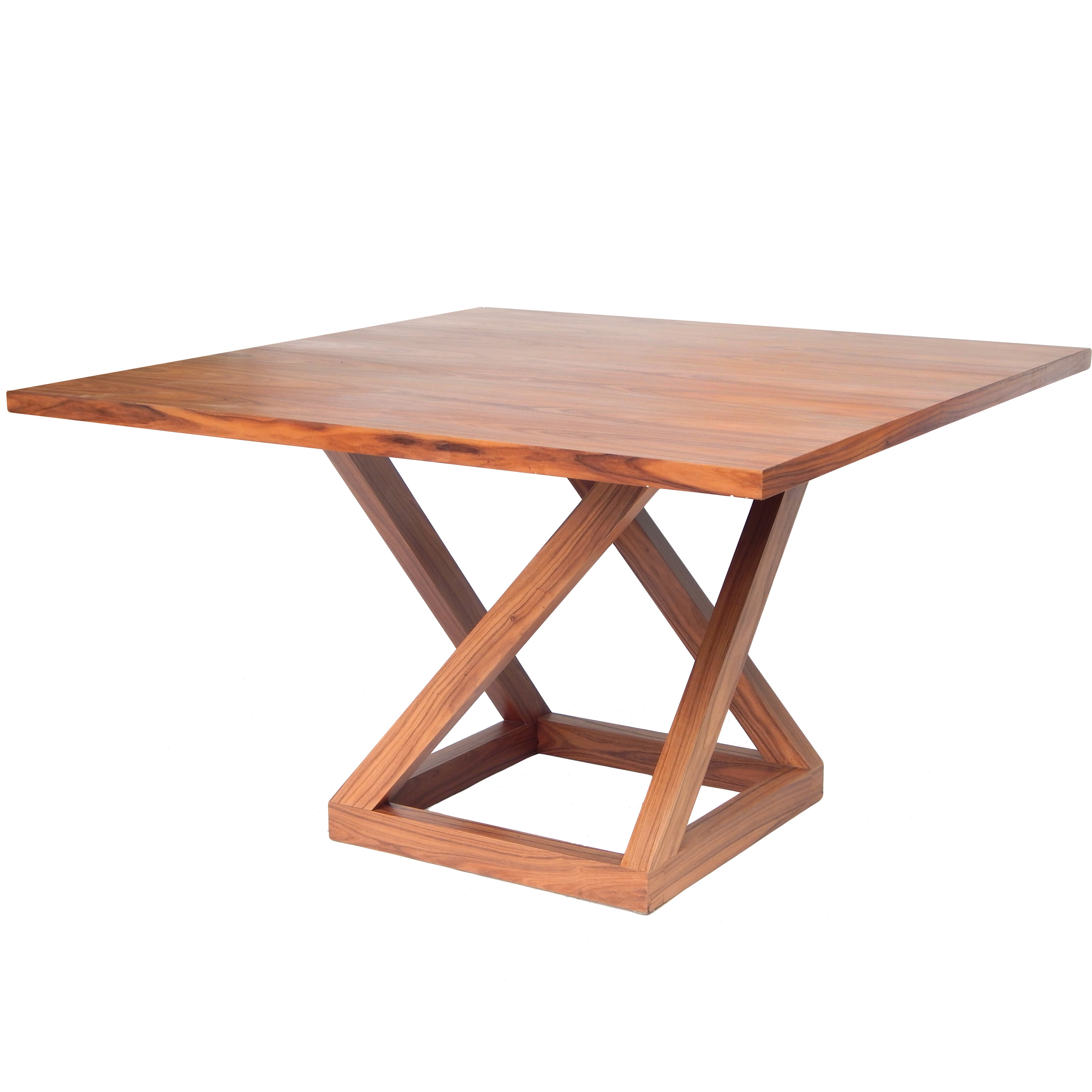 Modern Circassian Walnut Dining Table For Sale