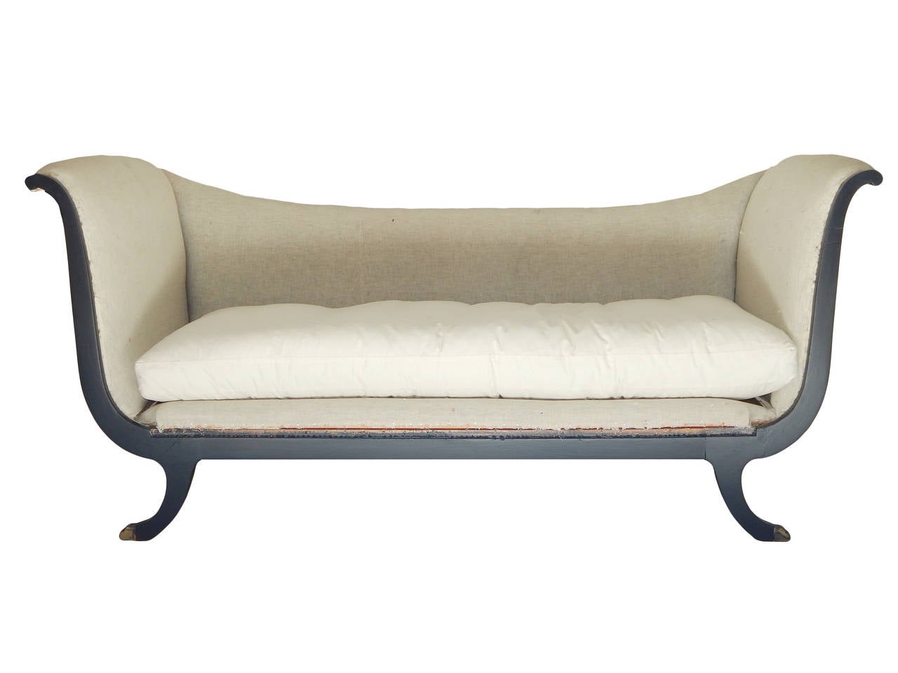 Painted Neoclassical Sofa In Good Condition In Bridgehampton, NY