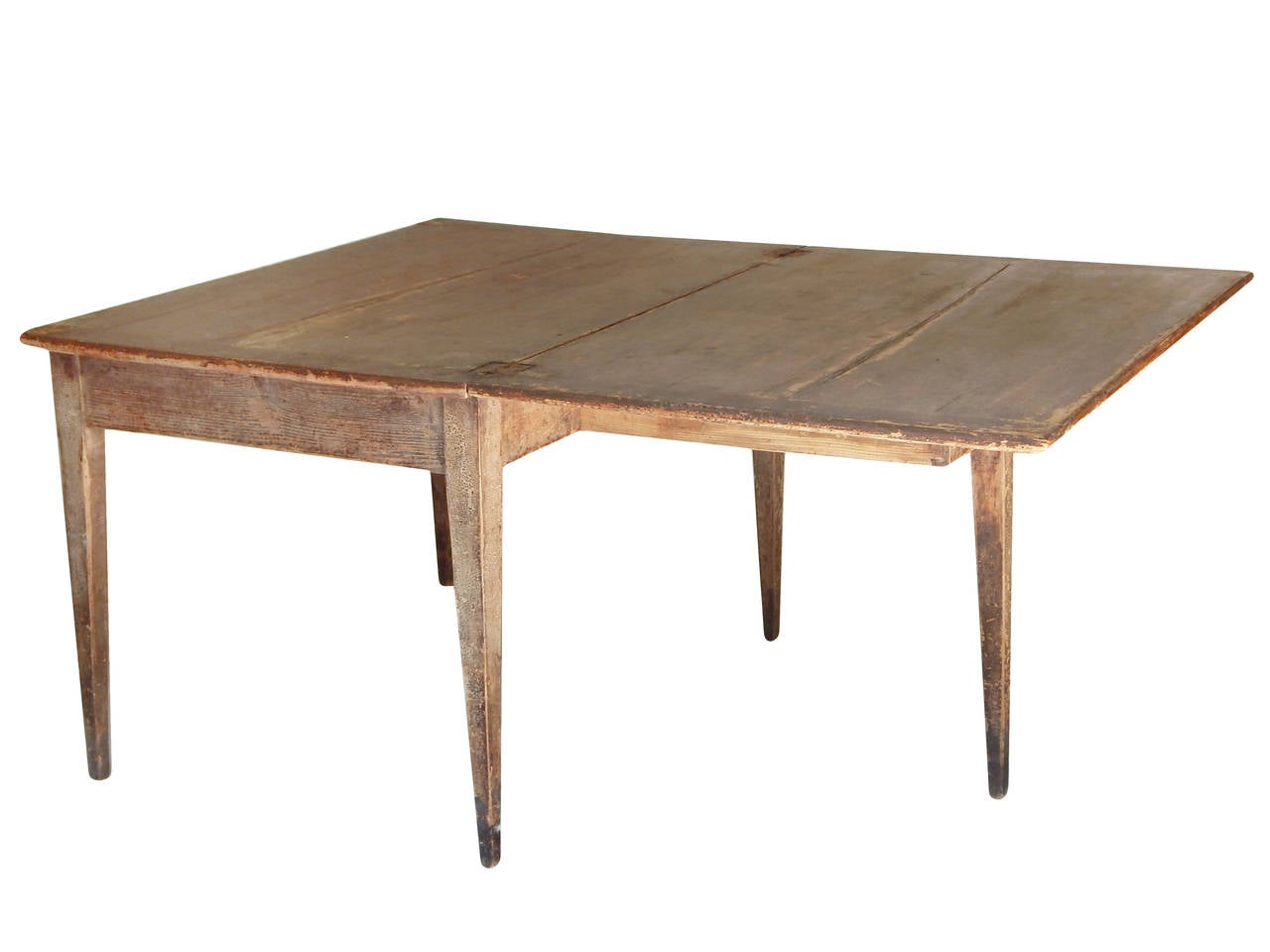 Unusual Swedish Extension Farm Table For Sale 1