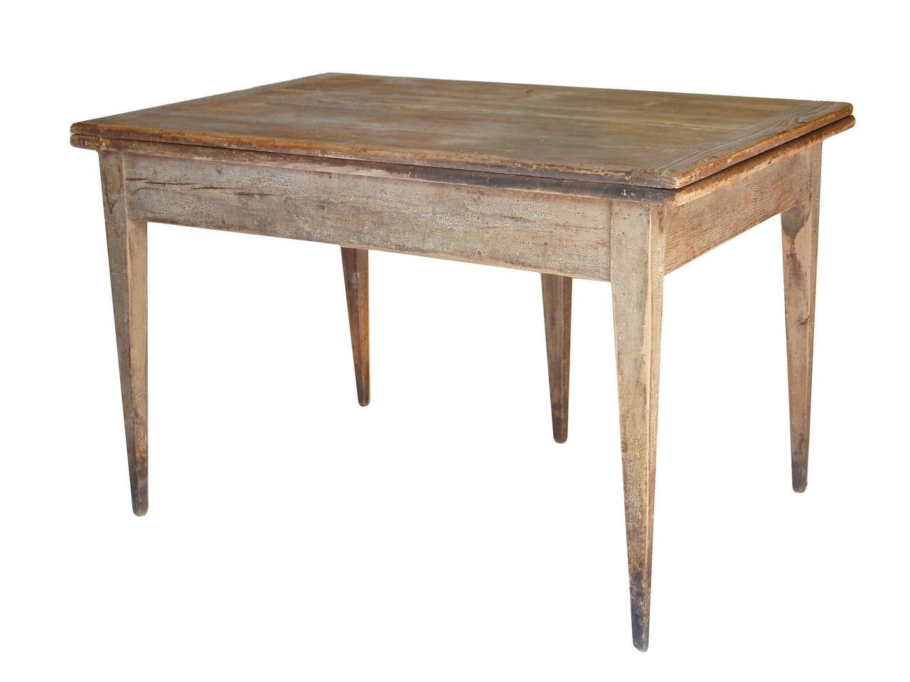 Unusual Swedish Extension Farm Table In Good Condition For Sale In Bridgehampton, NY