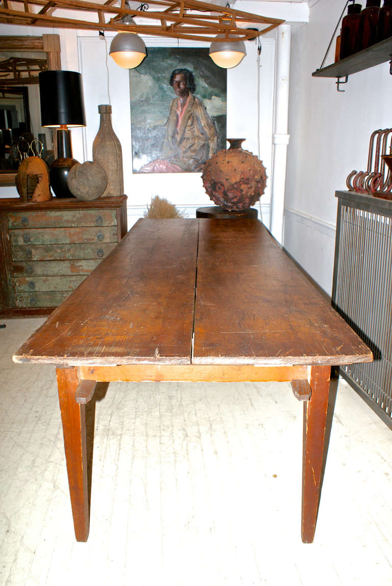 19th Century Two Board Pine Table For Sale 2