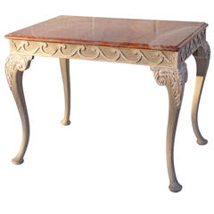 Chippendale Style Center Table with Marble top