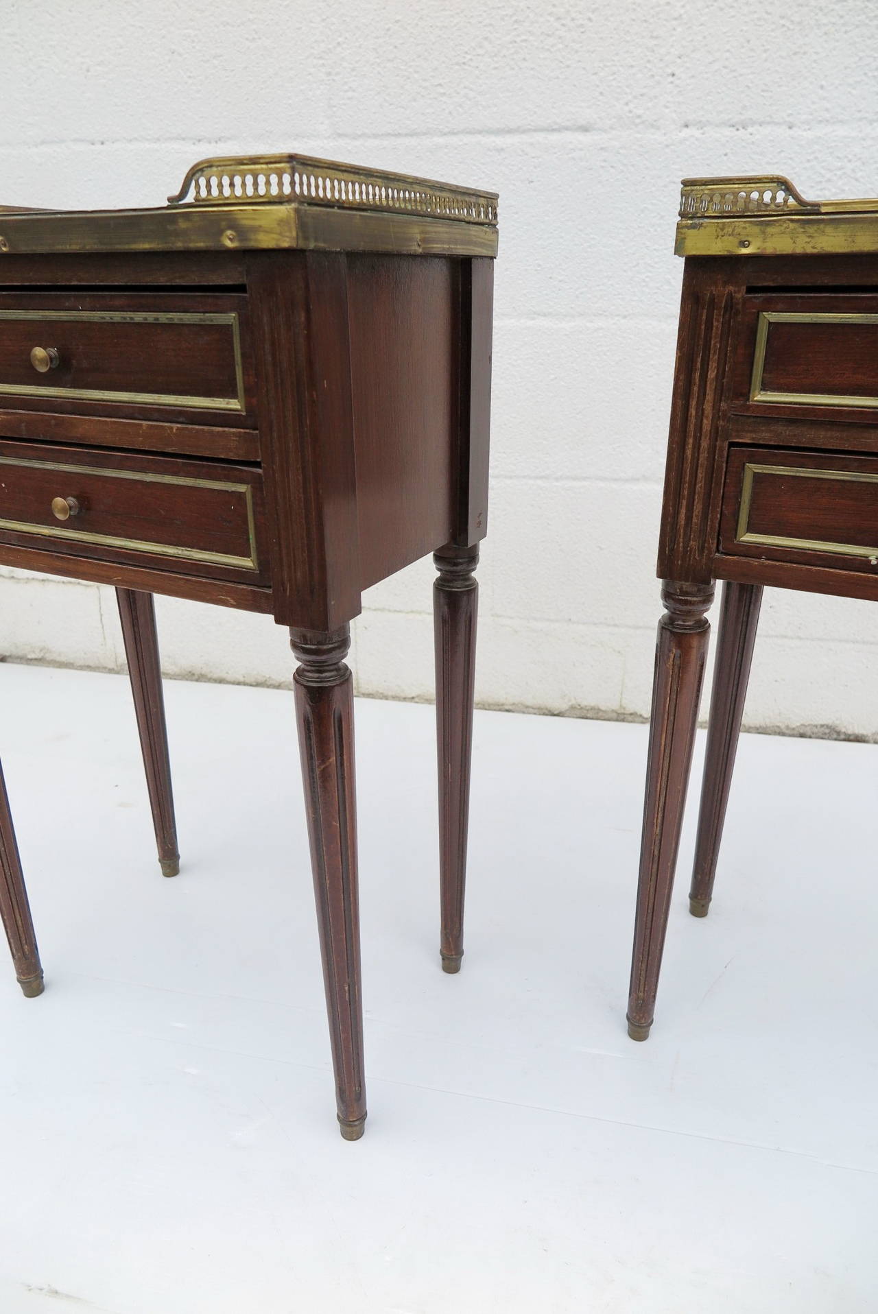 Pair of Directoire Night Stands For Sale 1