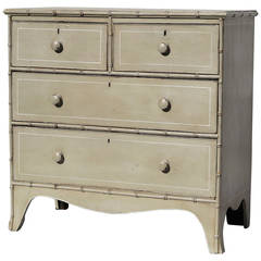 Pine Chest with Faux Bamboo Trim