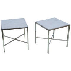 Pair of Brass and Marble Tables 5