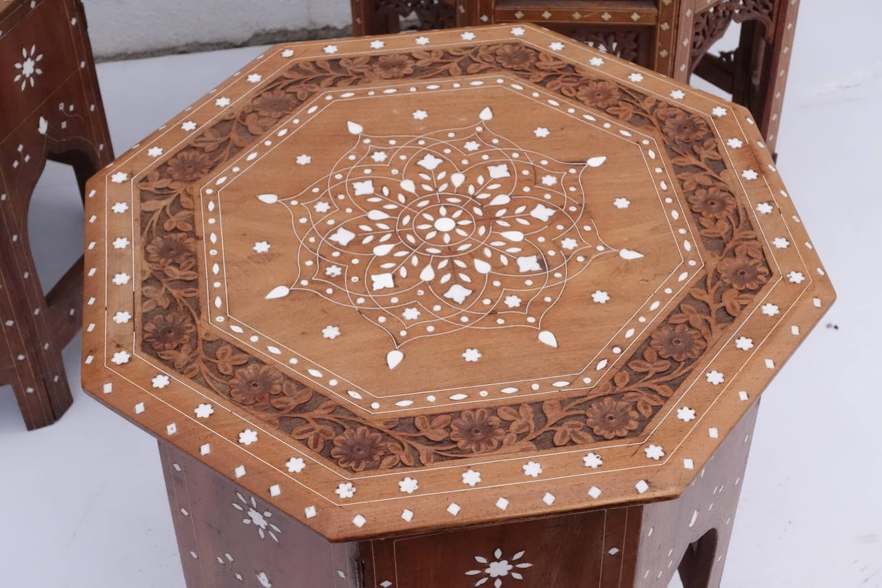 Islamic Kashmiri Inlaid Tables For Sale